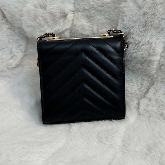 Chanel Black Chevron Mini Bag - Picture 2 of 15